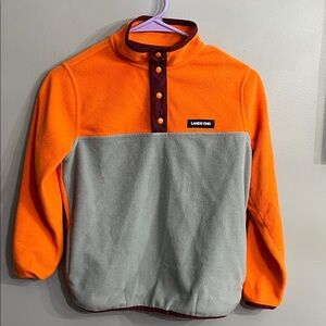 Lands' End Orange and Gray Kids Sweatshirt